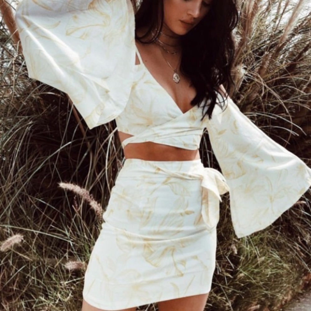 Sabo skirt two piece floral set